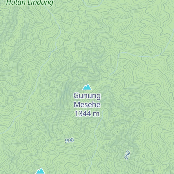Map of Gunung Mesehe