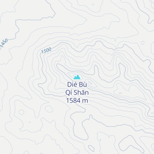 Map of Dié Bù Qí Shān