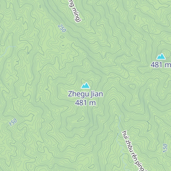 Map of Zhegu Jian