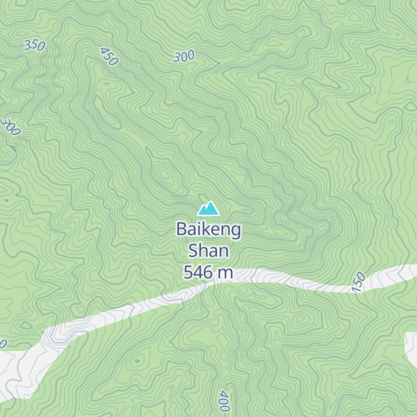 Map of Baikeng Shan