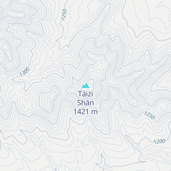 Map of Táizi Shān