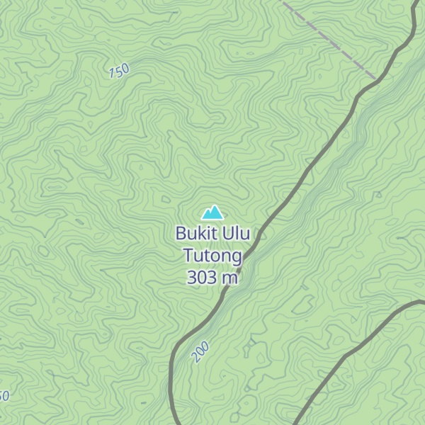 Map of Bukit Ulu Tutong