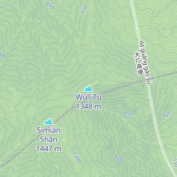 Map of Wǔlǐ Tū