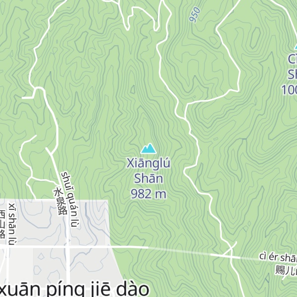 Map of Xiānglú Shān