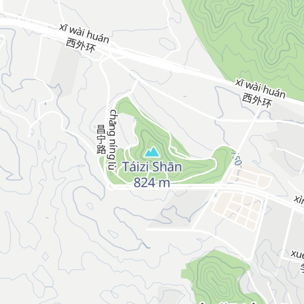 Map of Táizi Shān