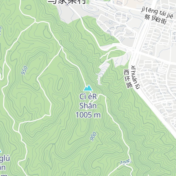 Map of Cì éR Shān