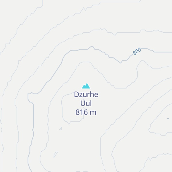 Map of Dzurhe Uul