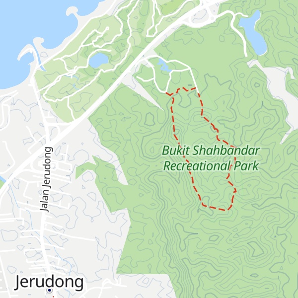 Map of Bukit Jerudong