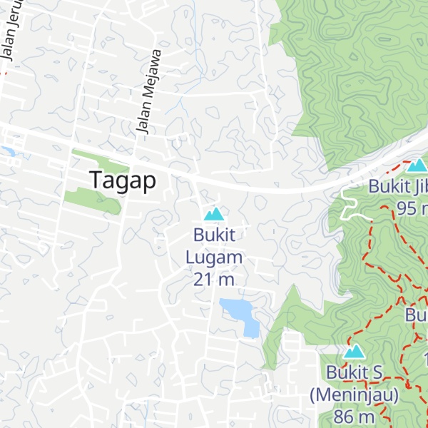 Map of Bukit Lugam