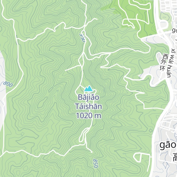 Map of Bājiǎo Táishān