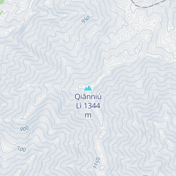 Map of Qiānniú Lì