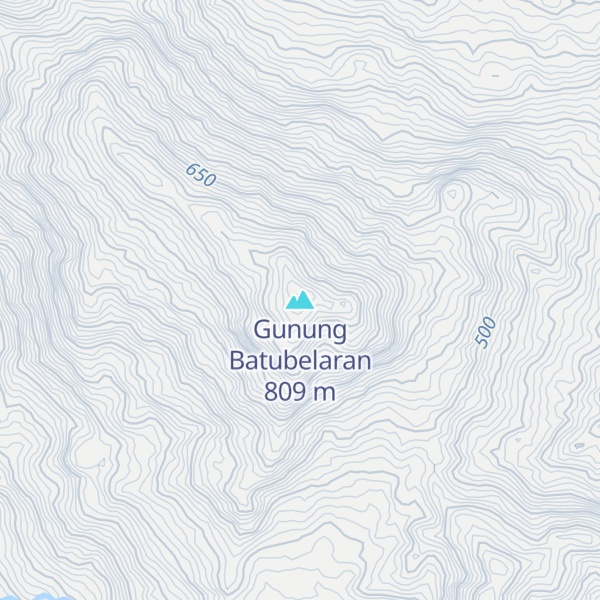 Map of Gunung Batubelaran