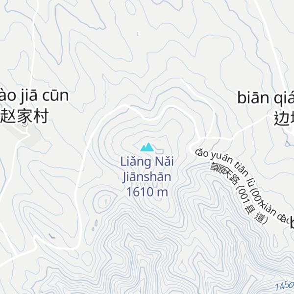 Map of Liǎng Nǎi Jiānshān