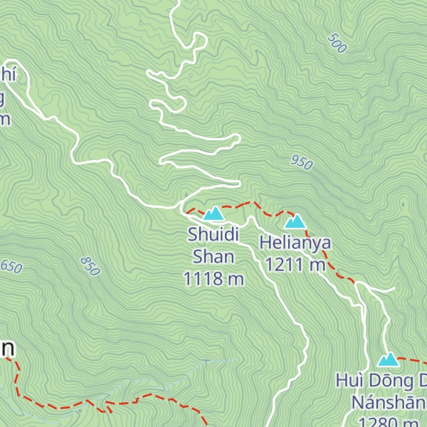 Map of Shuidi Shan