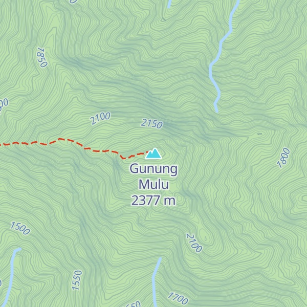 Map of Gunung Mulu
