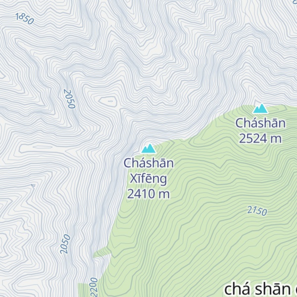 Map of Cháshān Xīfēng