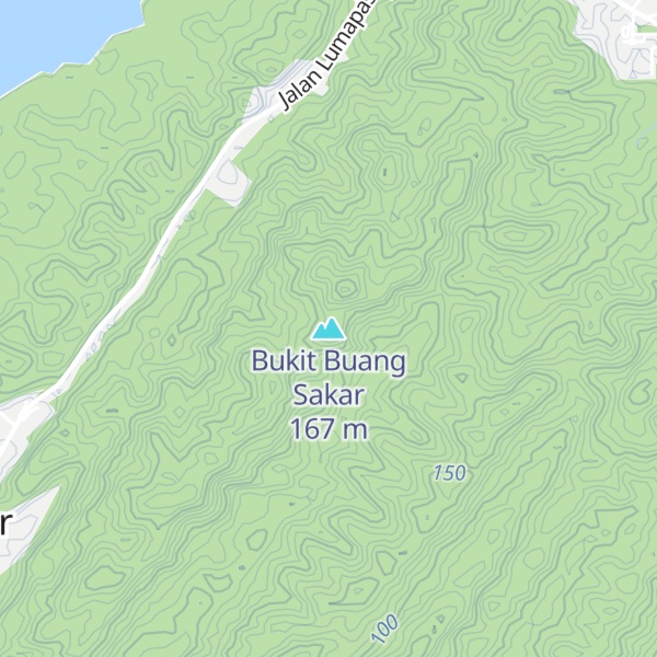 Map of Bukit Buang Sakar