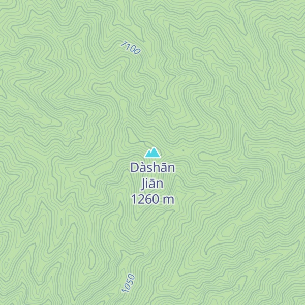 Map of Dàshān Jiān