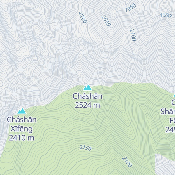 Map of Cháshān
