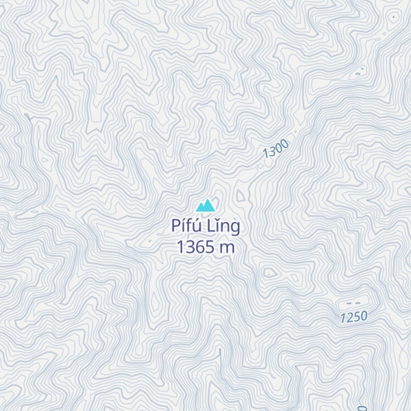 Map of Pífú Lǐng