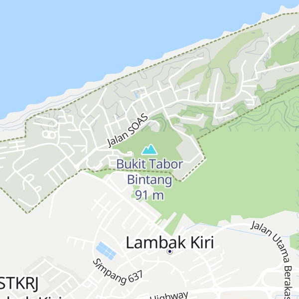 Map of Bukit Tabor Bintang