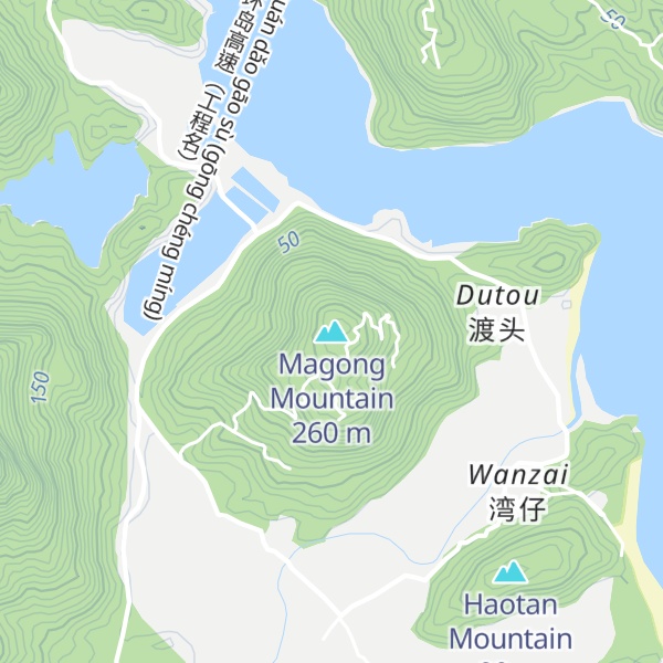 Map of Magong Mountain
