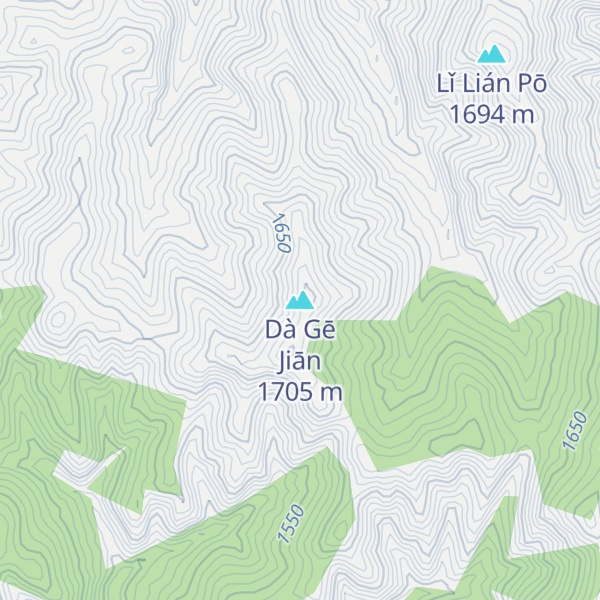 Map of Dà Gē Jiān
