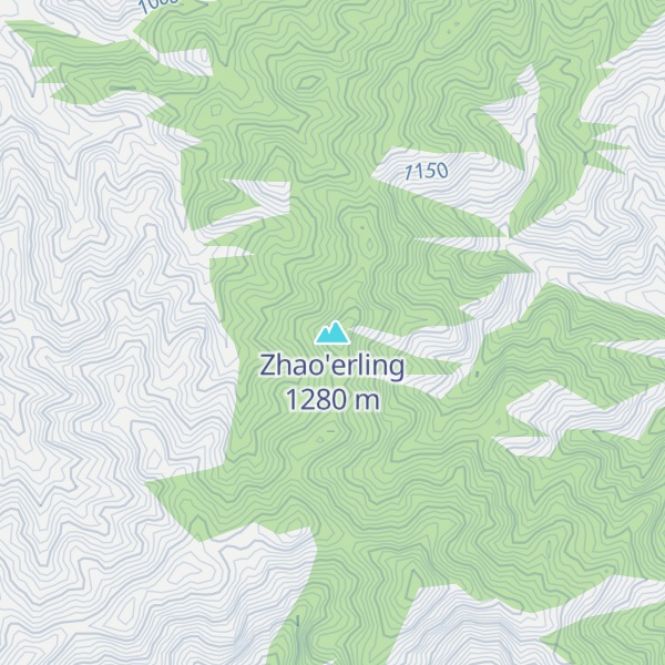 Map of Zhao'erling