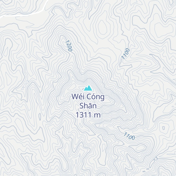 Map of Wéi Cóng Shān