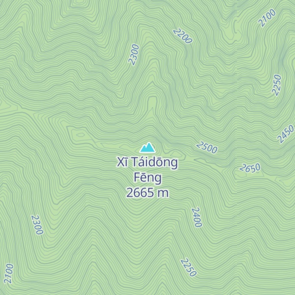 Map of Xī Táidōng Fēng