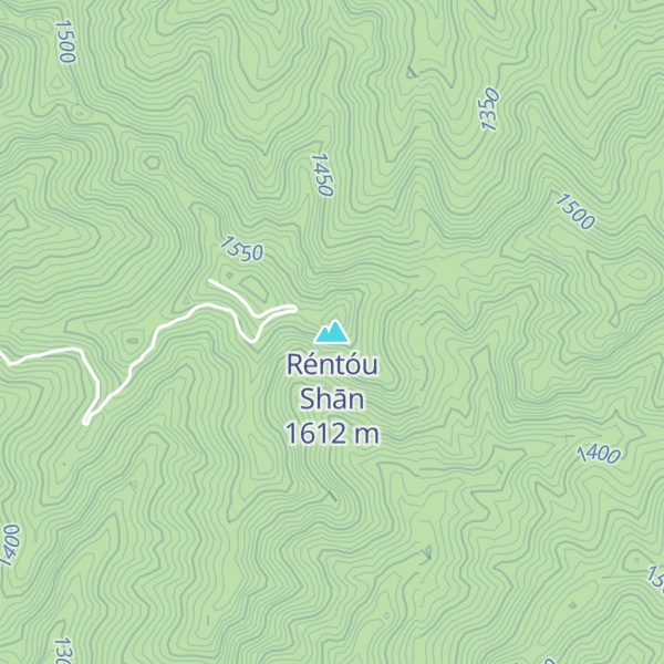Map of Réntóu Shān