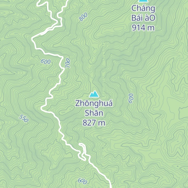 Map of Zhōnghuá Shān