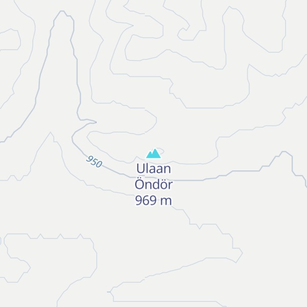 Map of Ulaan Öndör