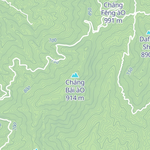 Map of Cháng Bái àO