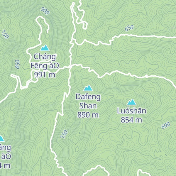 Map of Dafeng Shan