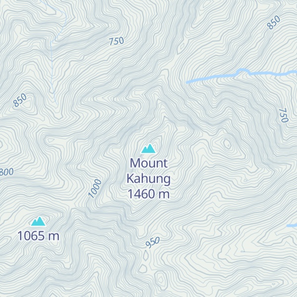 Map of Mount Kahung