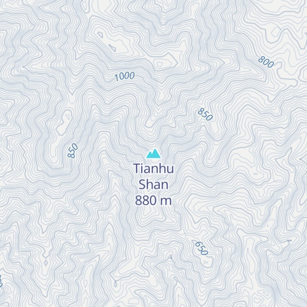 Map of Tianhu Shan