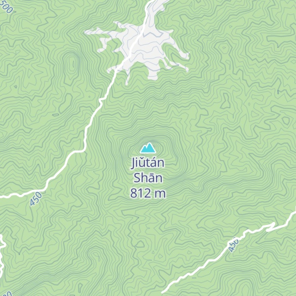 Map of Jiǔtán Shān