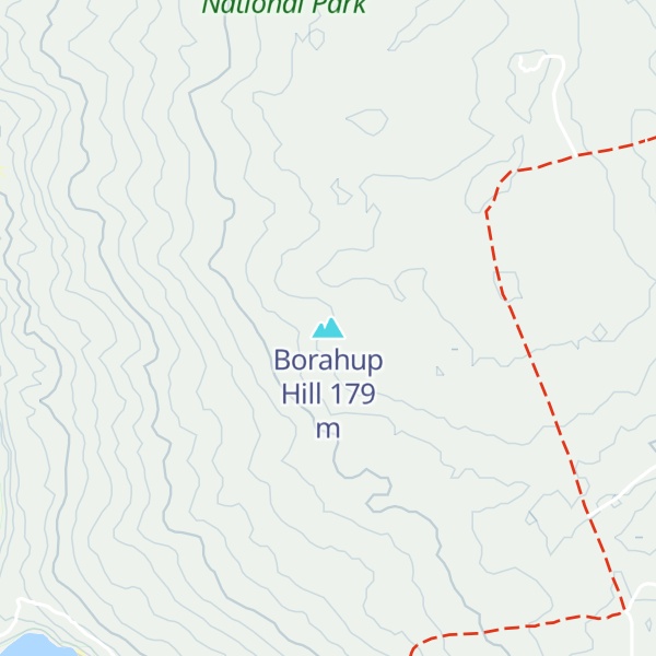 Map of Borahup Hill