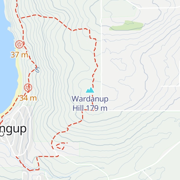 Map of Wardanup Hill