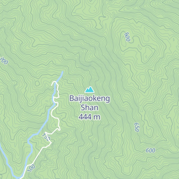 Map of Baijiaokeng Shan