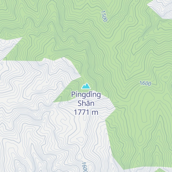 Map of Píngdǐng Shān