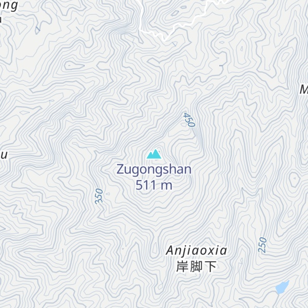 Map of Zugongshan
