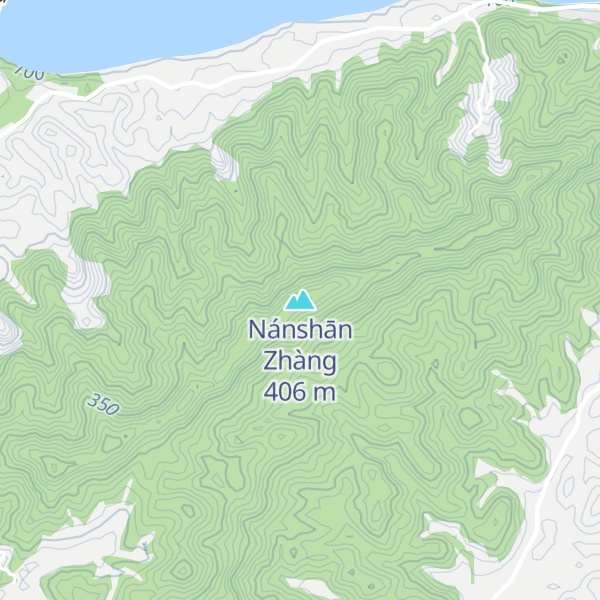 Map of Nánshān Zhàng