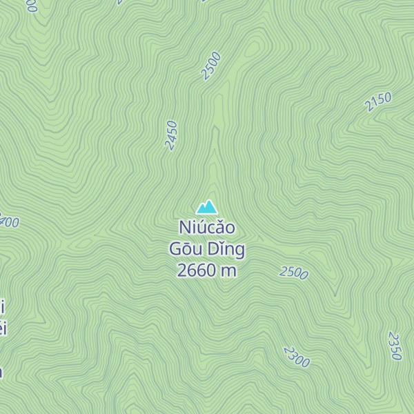 Map of Niúcǎo Gōu Dǐng