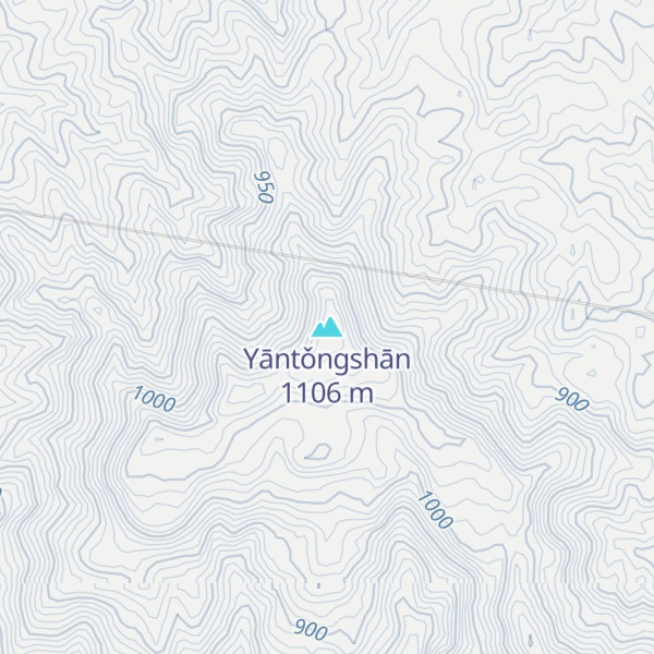 Map of Yāntǒngshān