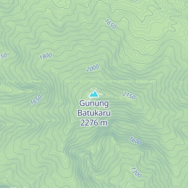 Map of Gunung Batukaru