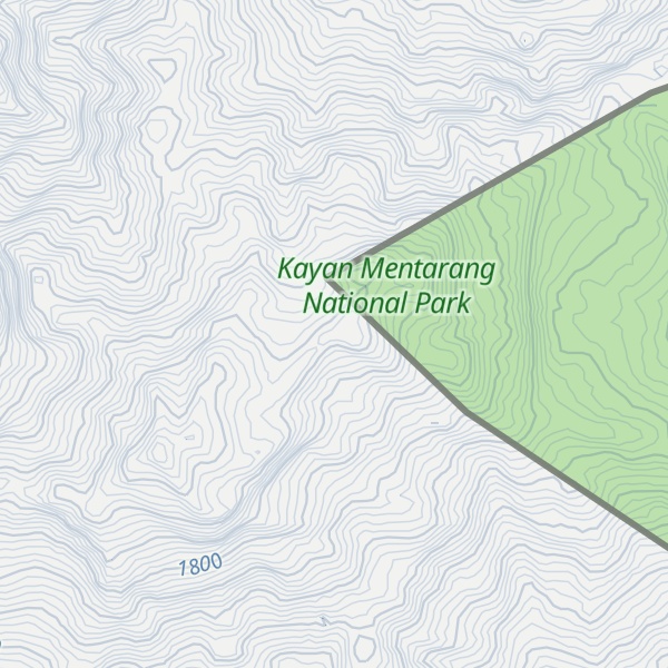 Map of Gunung Unyok Tapang