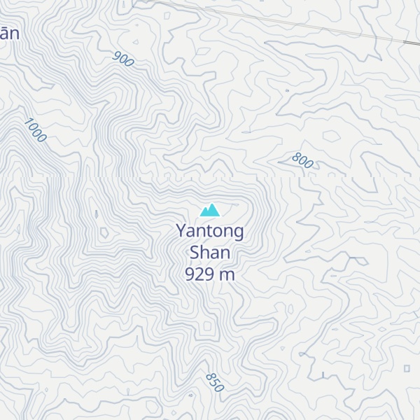 Map of Yantong Shan