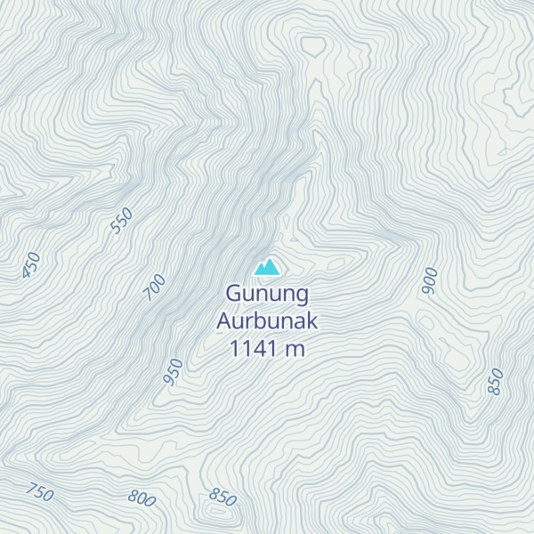 Map of Gunung Aurbunak